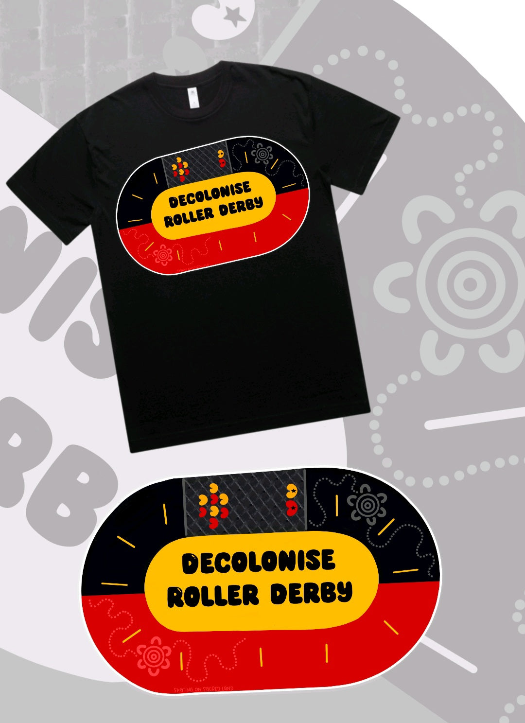 Decolonise Roller Derby Tee