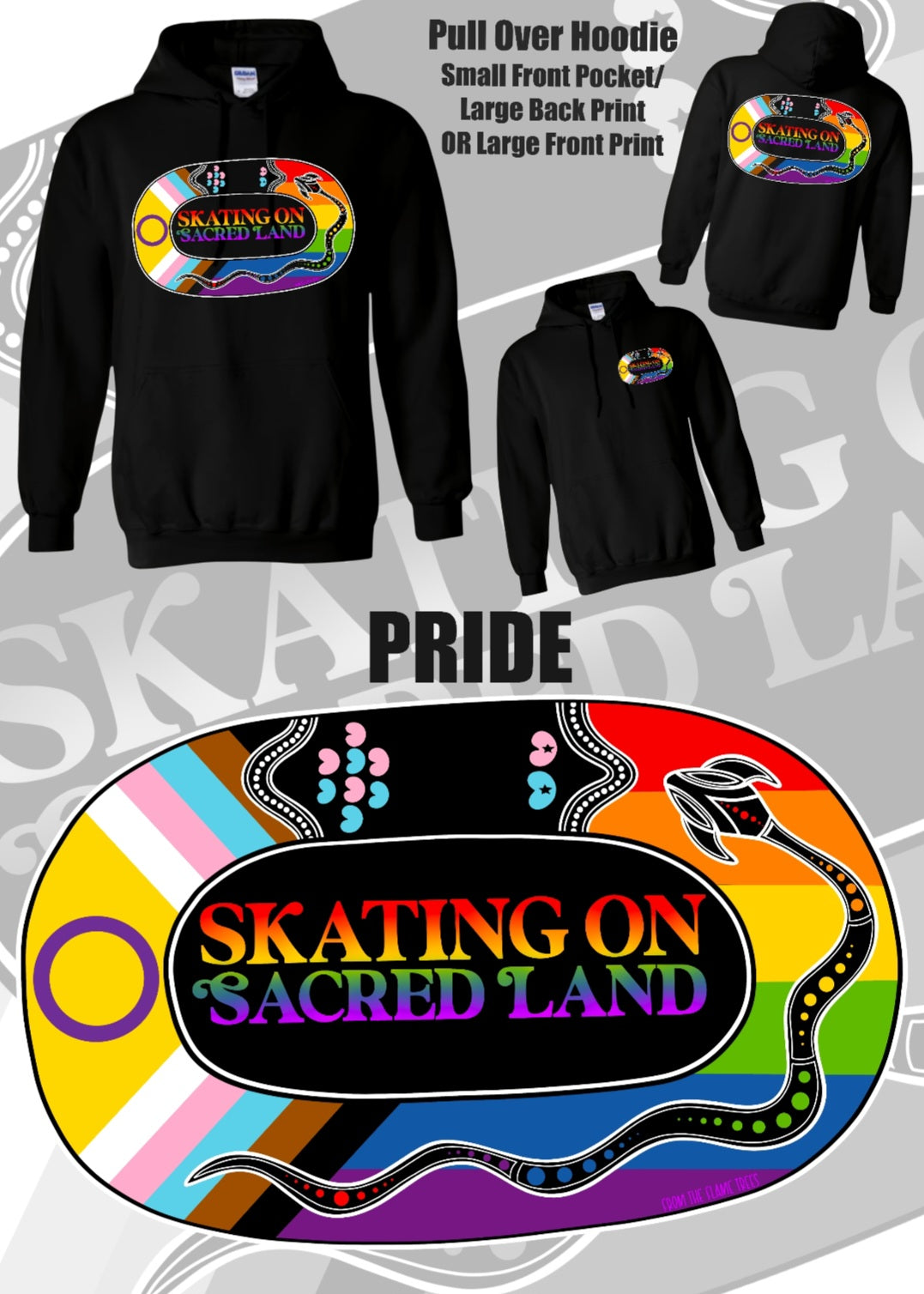 Skating On Sacred Land - Pride Hoodie