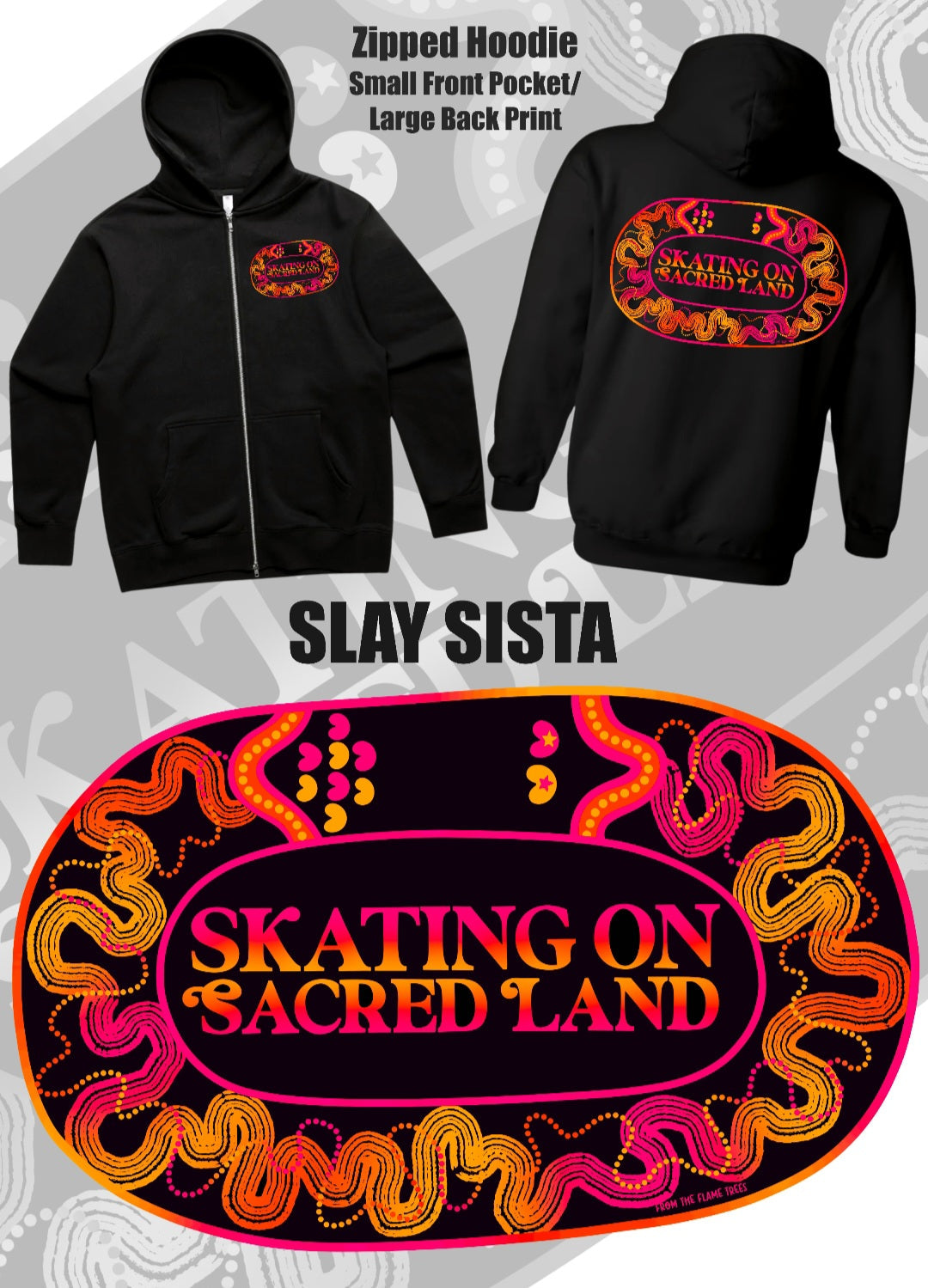 Skating On Sacred Land - Slay Sista Hoodie