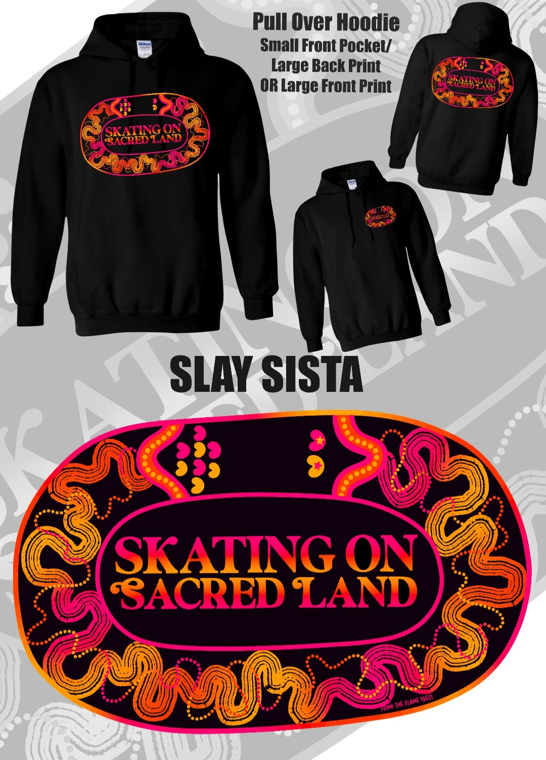 Skating On Sacred Land - Slay Sista Hoodie