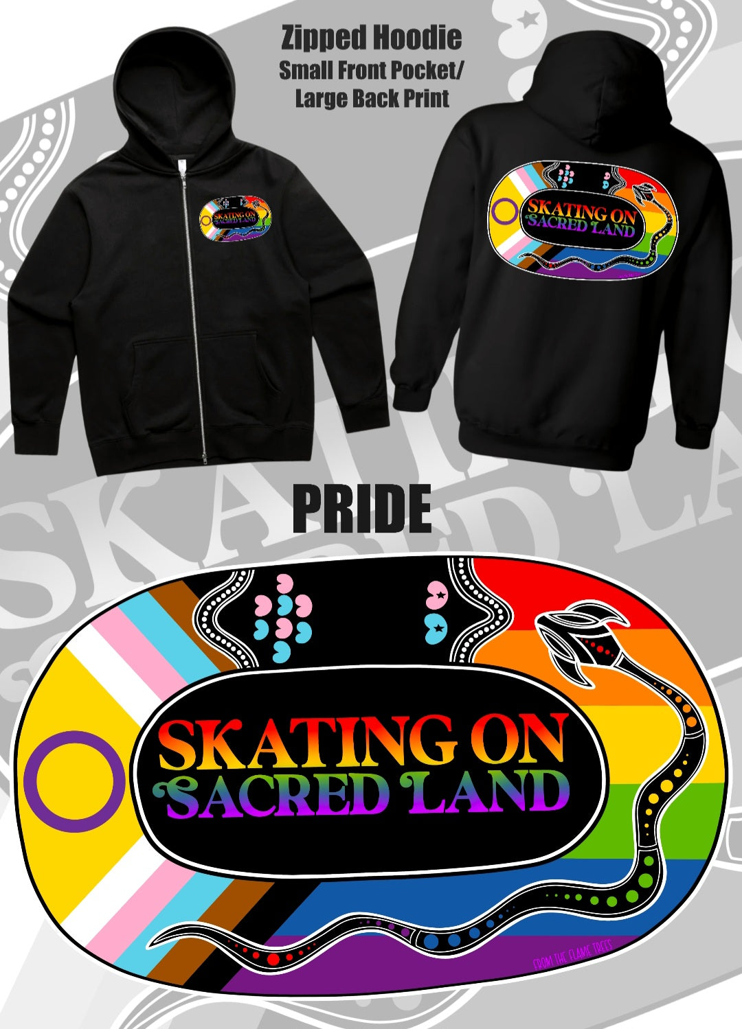 Skating On Sacred Land - Pride Hoodie