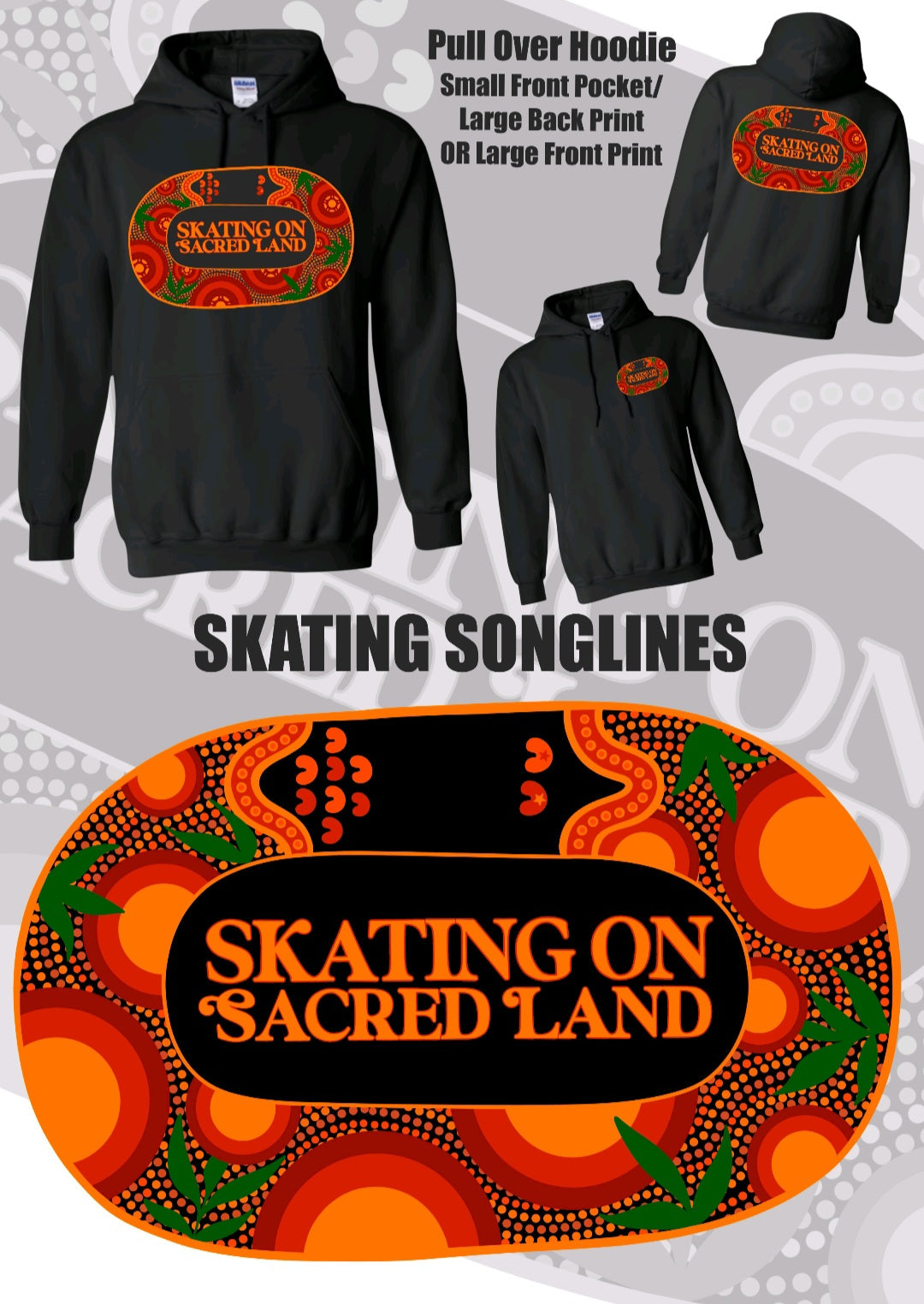 Skating On Sacred Land - Skating Songlines Hoodie